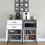 Hanah Home Gabinete Multipropósito Blanco y Nuez